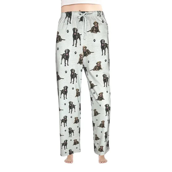Labrador Chocolate Pajama Bottoms - Pet Lover Pajama Pants | Large