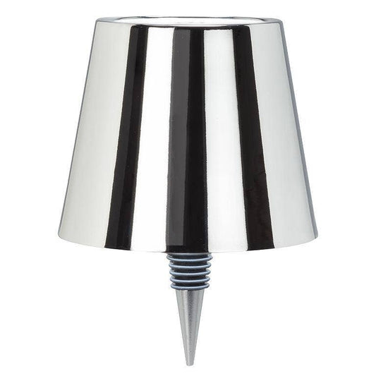 Classic Shade LED Bottle Stopper Light-5"H-Chrome
