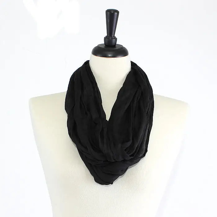 Fashion Infinity Scarf - Black