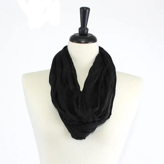 Fashion Infinity Scarf - Black