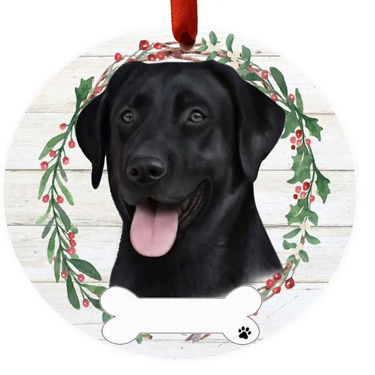 Christmas Ornament Labrador Black