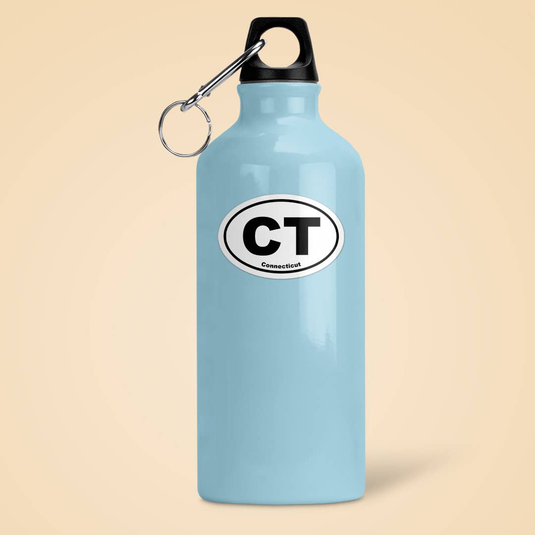 Connecticut CT State Oval Sticker Vinyl Decal: 5"