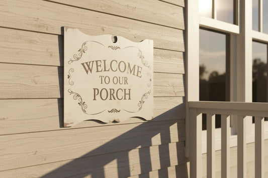 Welcome To Our Porch - Sign