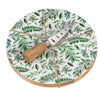 Olive Oasis Wood Cheese Board w/Knife Set