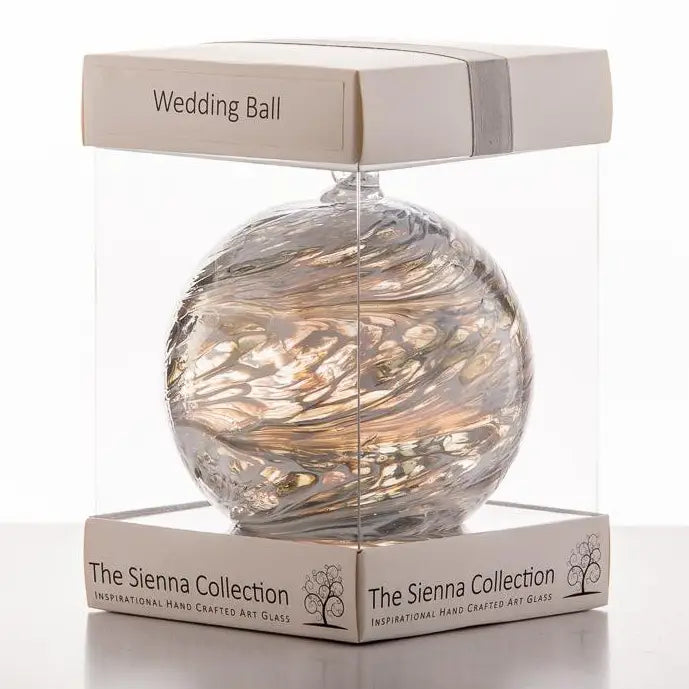 10cm Friendship Ball - Wedding - Pastel Silver