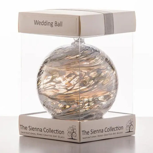 10cm Friendship Ball - Wedding - Pastel Silver