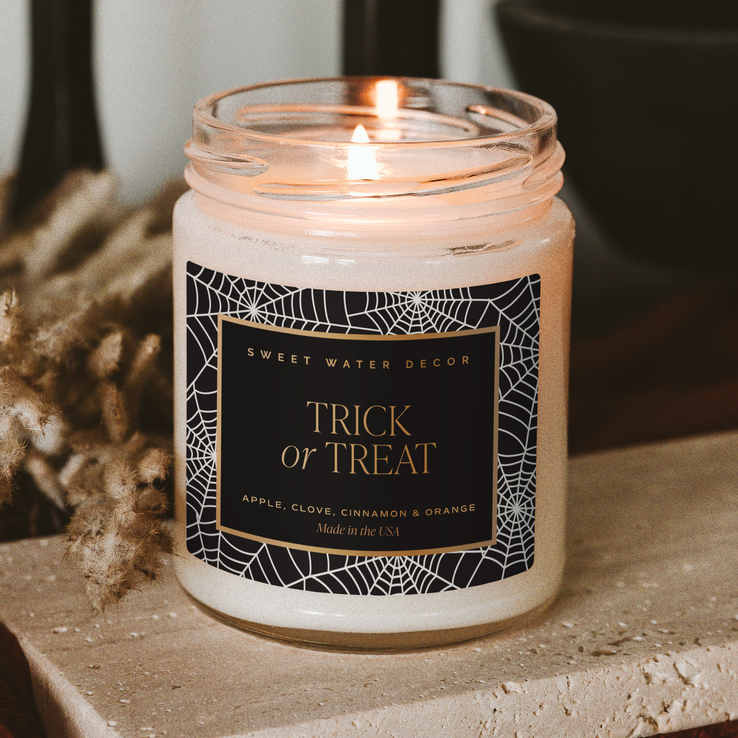 Trick or Treat 9 oz Soy Candle - Halloween Decor