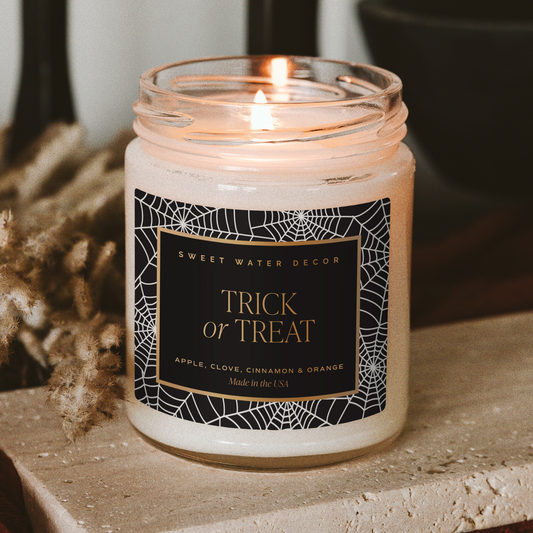 Trick or Treat 9 oz Soy Candle - Halloween Decor
