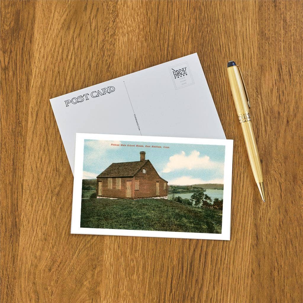 Postcard CT-328 Nathan Hale Schoolhouse, East Haddam