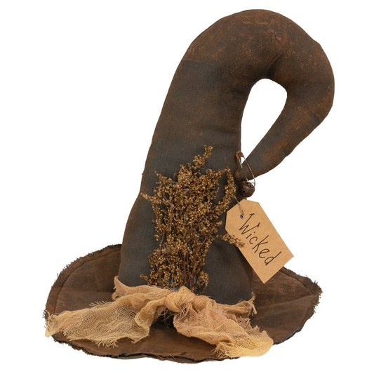 Wicked Stuffed Witch Hat Sitter - 11"H