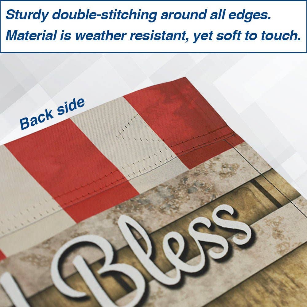 H&G Studios God Bless the USA 12x18in Garden Flag