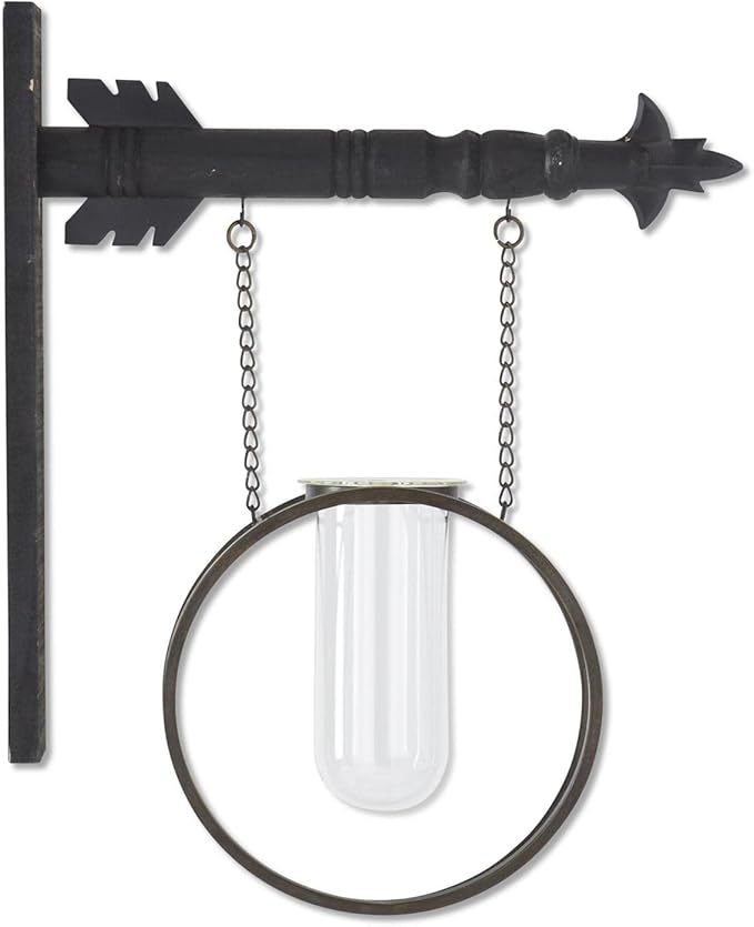 Glass Test Tube Vases in Round Metal Frame Arrow Replacement