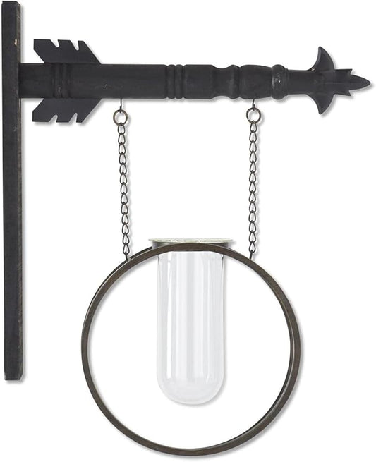 Glass Test Tube Vases in Round Metal Frame Arrow Replacement