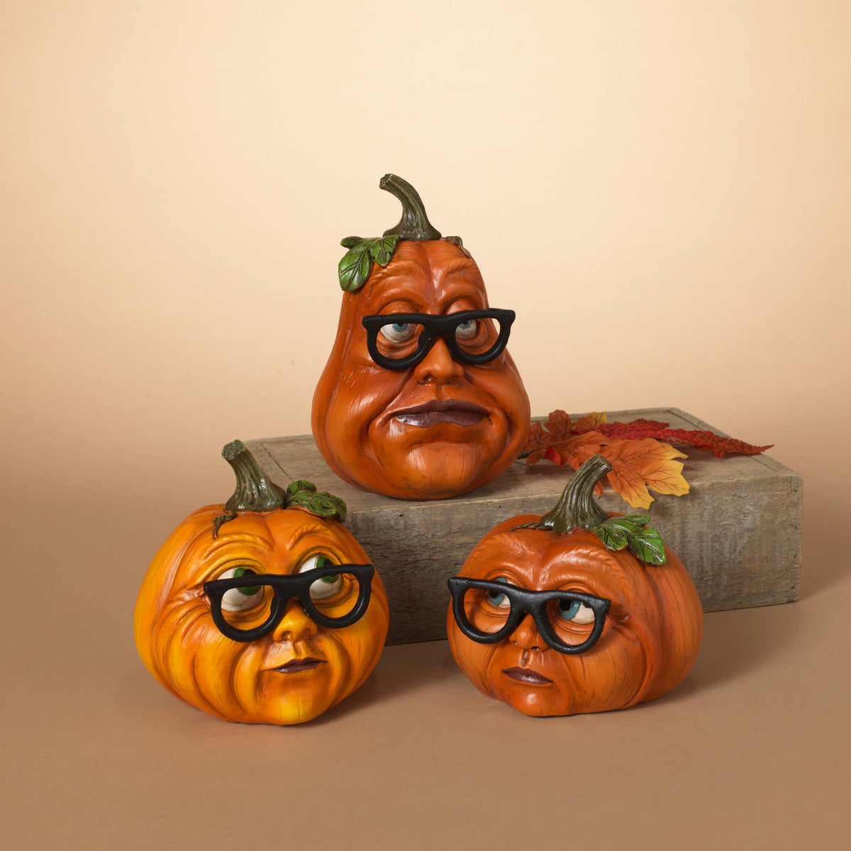 5.3"H Resin Halloween Pumpkin (Each)