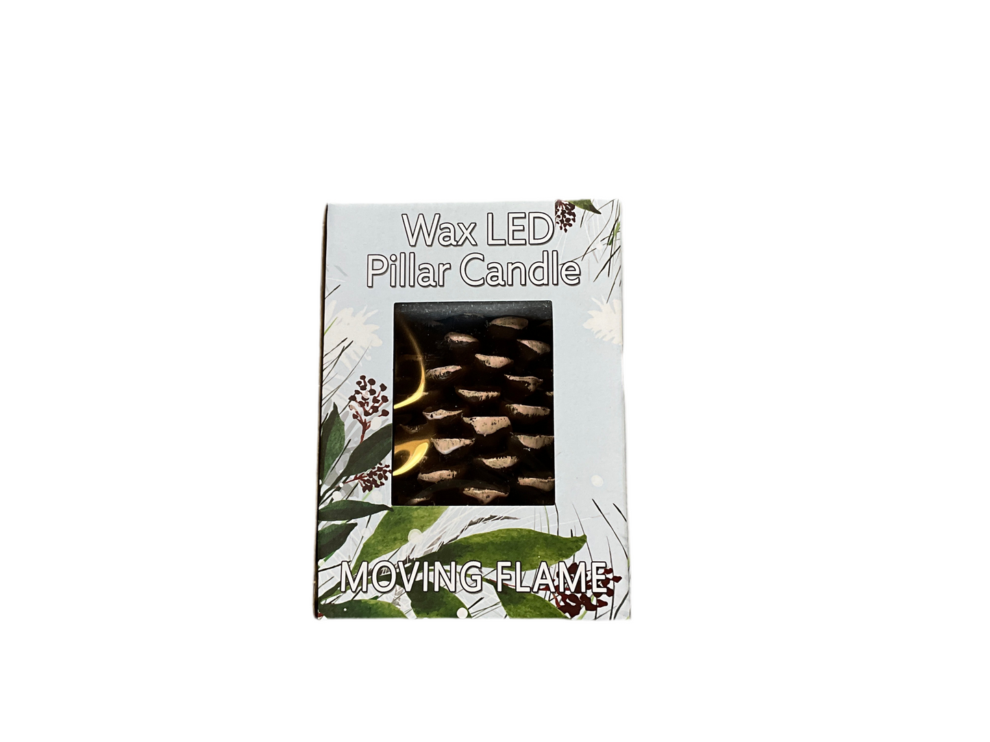 Pine Cone Moving Flame LED Candle