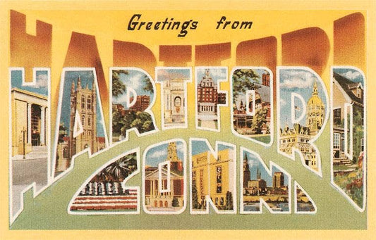 Postcard CT-279 Greetings from Hartford
