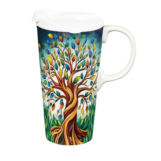 Tree of Life Ceramic Perfect Cup 17oz. W/ Gift Box