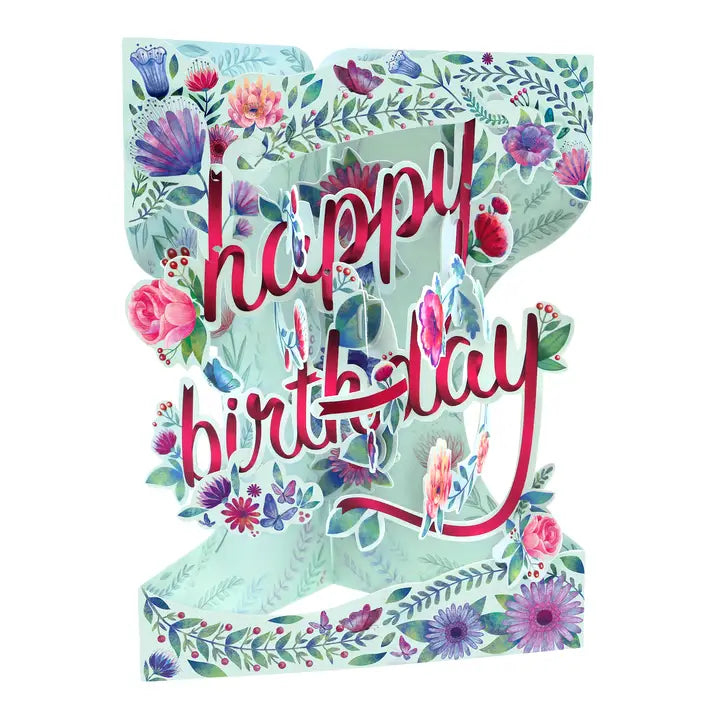 Happy Birthday Card Floral