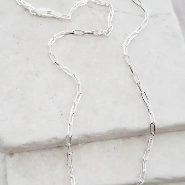 Sterling Silver Paper Clip Chain