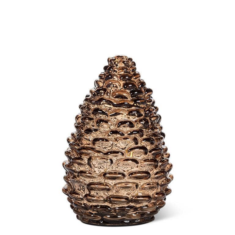 Medium Pinecone LED Light: Green