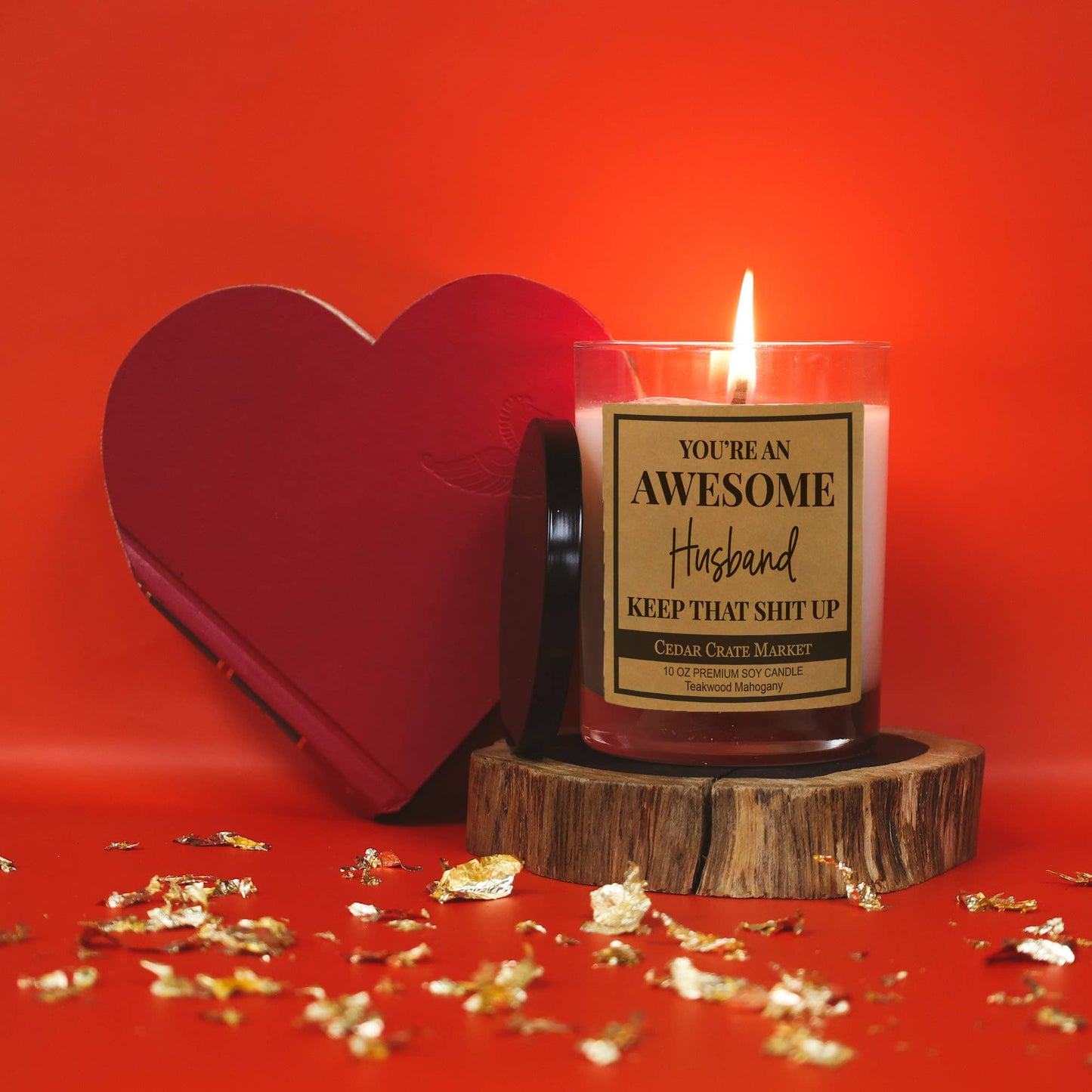You're An Awesome Husband Keep That Shit Up Men's Candle