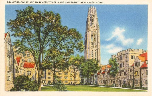 Postcard CT-43 Yale University, New Haven