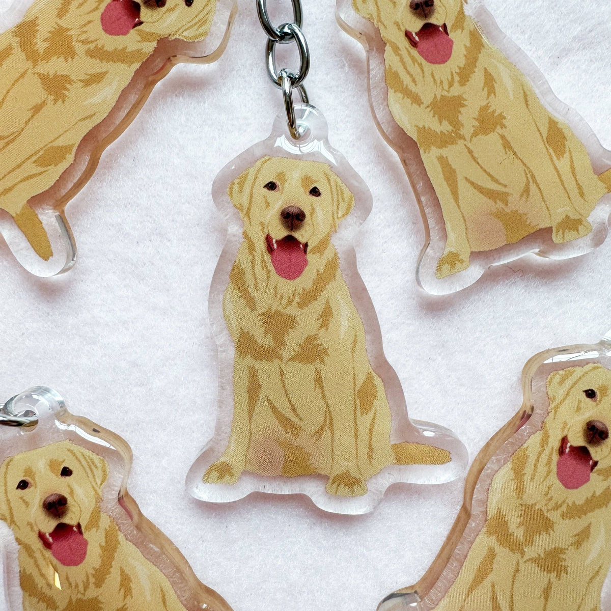 Labrador Retriever (yellow lab) Keychain