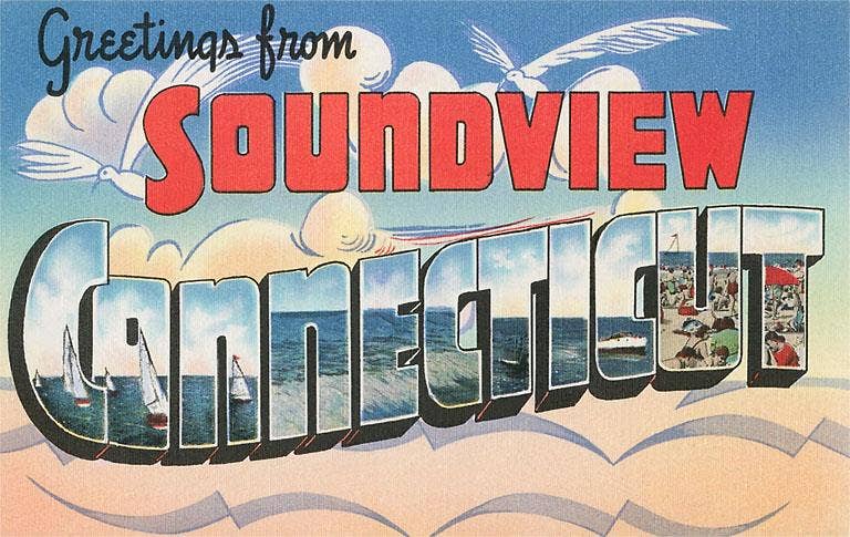 Postcard CT-289 Greetings from Soundview