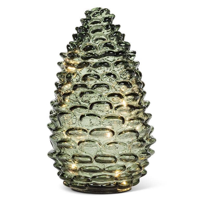 Large Pinecone LED Light: Amber
