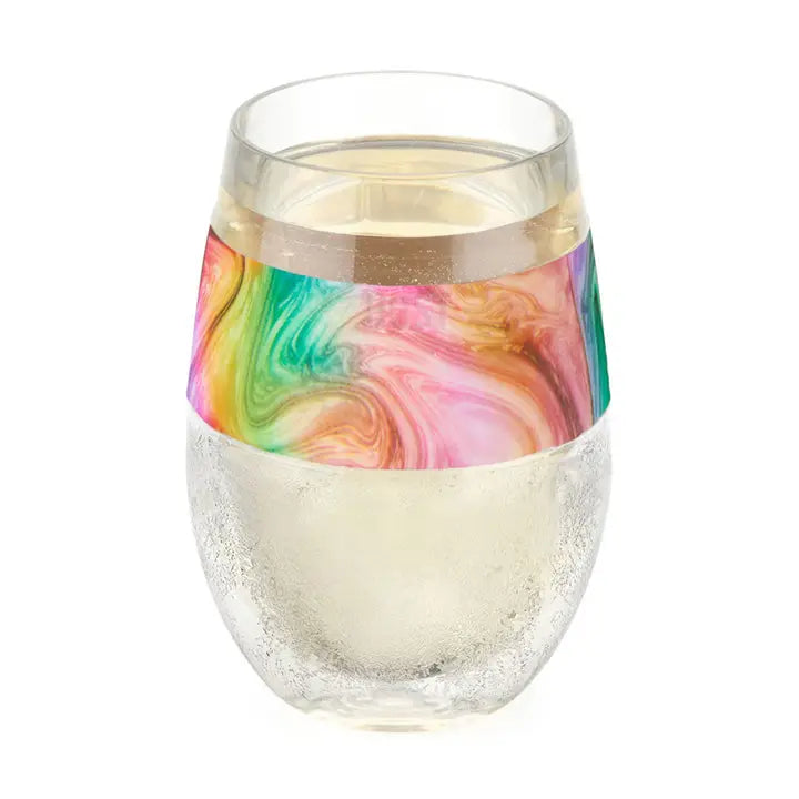 Wine Freeze™ Cooling Cup with Cooling Gel in Unicorn Swirl