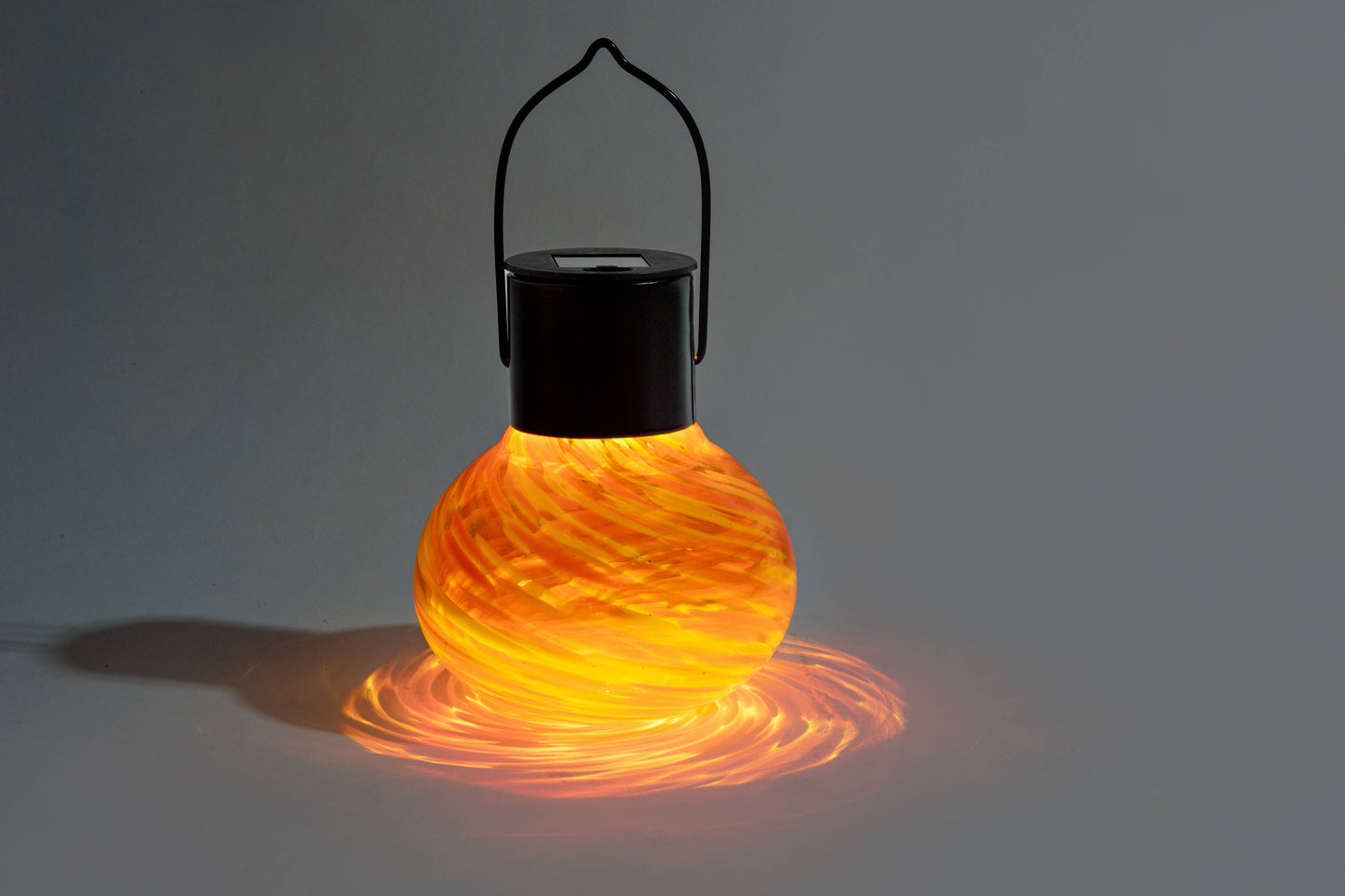 Art Glass Solar Lantern: Assorted Color