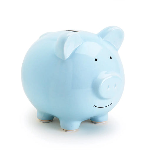 Ceramic Piggy Bank Blue