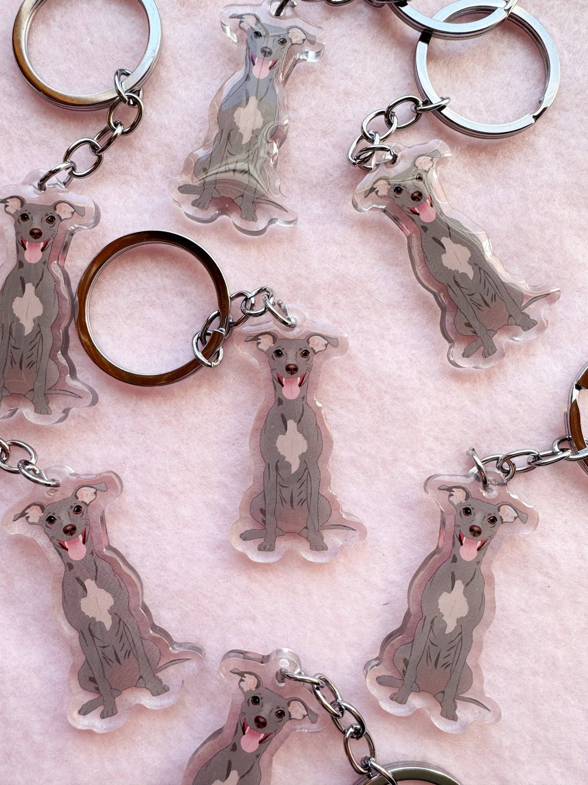 Italian Greyhound Keychain