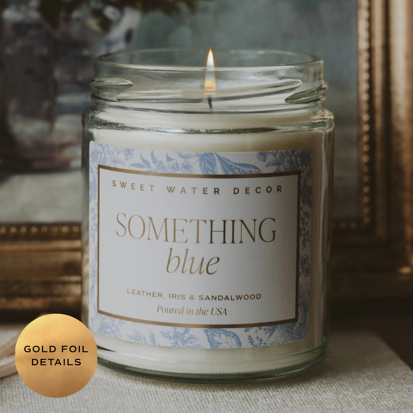Something Blue 9 oz Soy Candle - Engagement Gifts