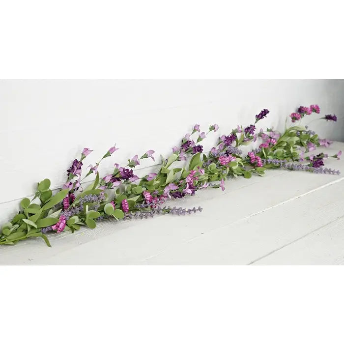 4.5ft Garland - Mixed Lavender & Wild Flowers