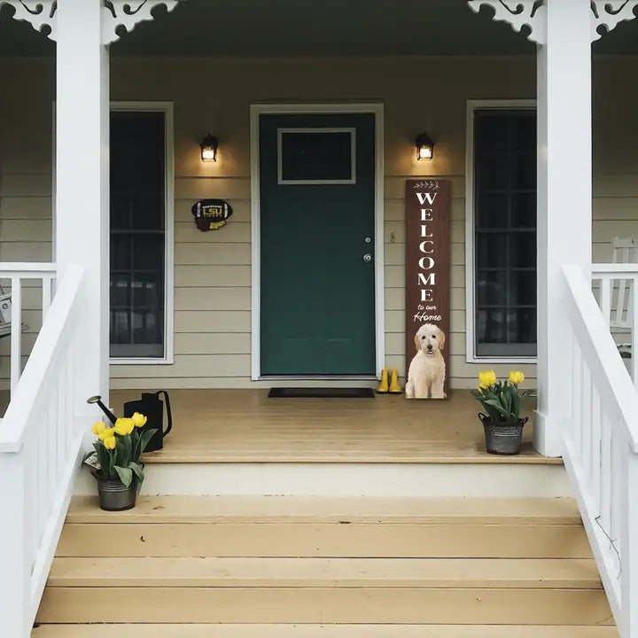 Goldendoodle Welcome Sign