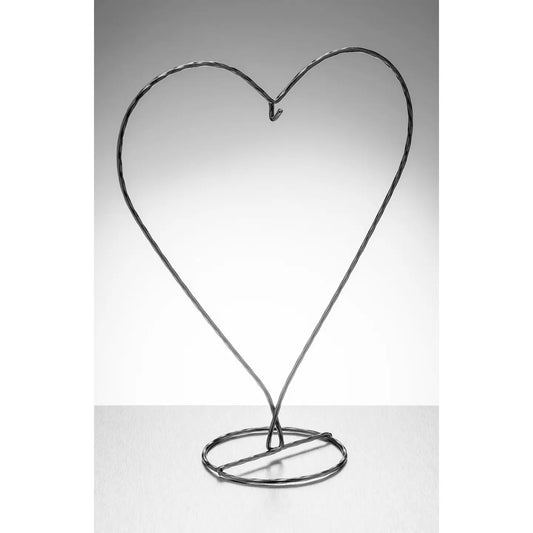 Heart Shaped Display Stand - Black