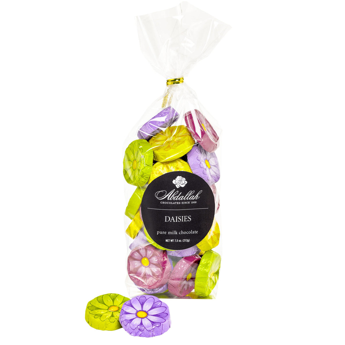 Milk Choc Daisies - 7.5oz Bag of Assorted Spring Foil