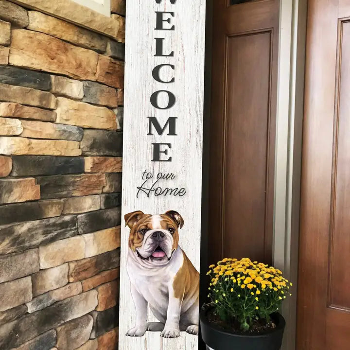 Bulldog Welcome Sign