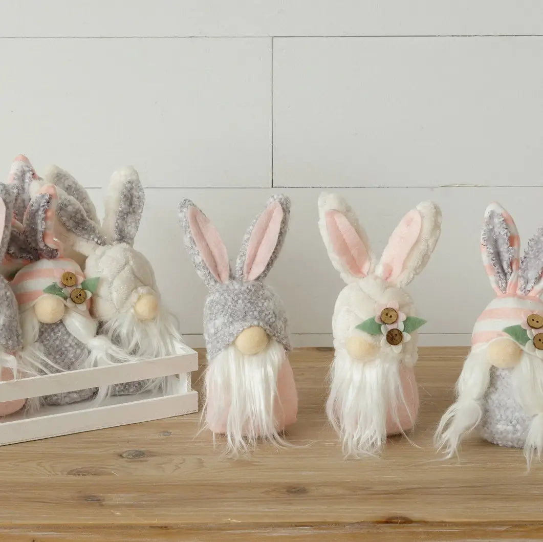 Bunny Gnomes with Flower Hats