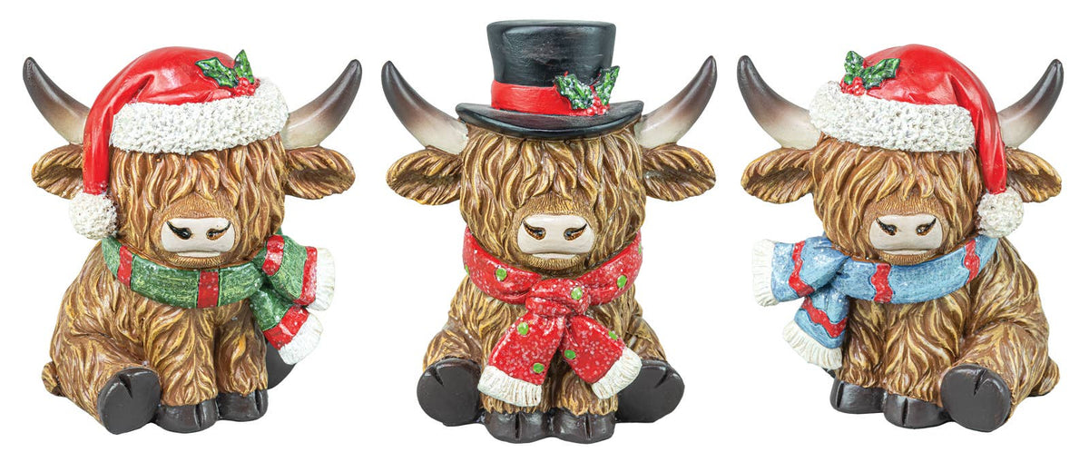 Christmas Highland Cow (Each)