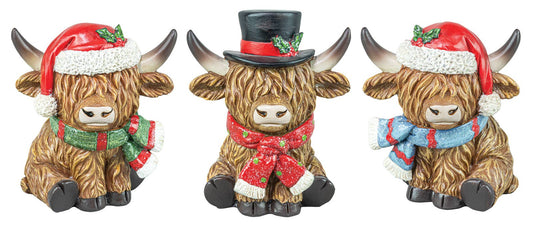 Christmas Highland Cow (Each)