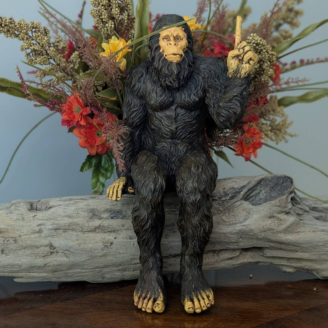 'You are #1' Bigfoot Sasquatch Statue 10 inch H Shelf Sitter: Stonewash