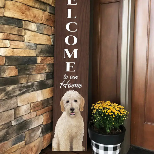 Goldendoodle Welcome Sign