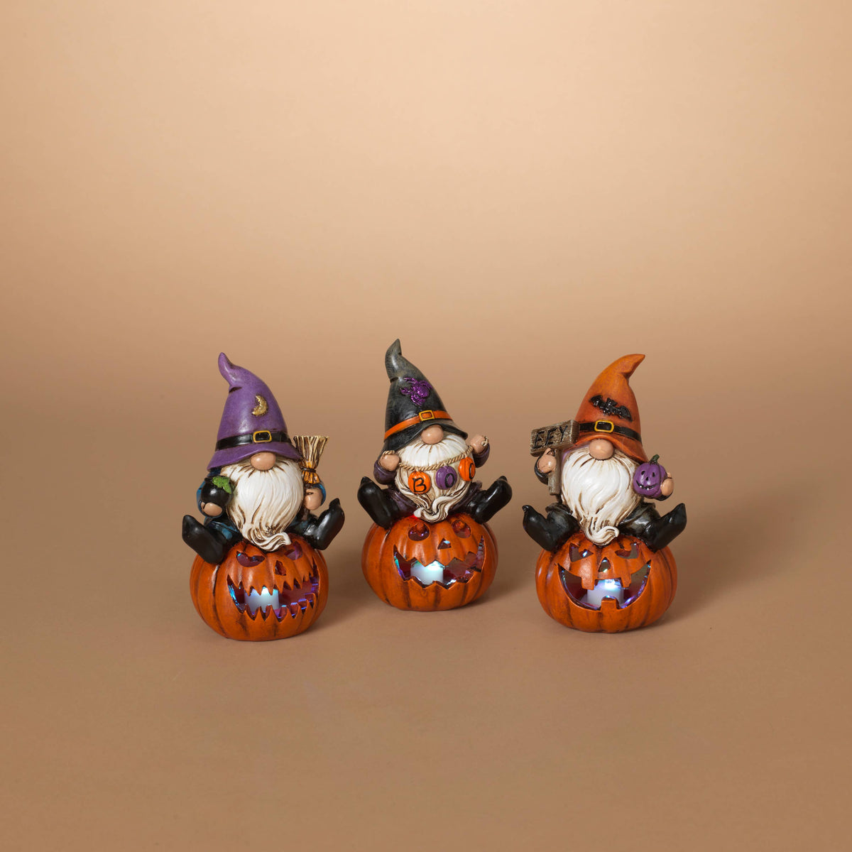Halloween 5.9"H B/O Lighted Resin Hallow (Each)