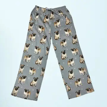 Pug Pajama Bottoms - Pet Lover Pajama Pants XL