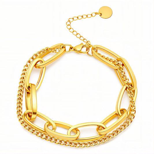 Large Paper Clip Bracelet