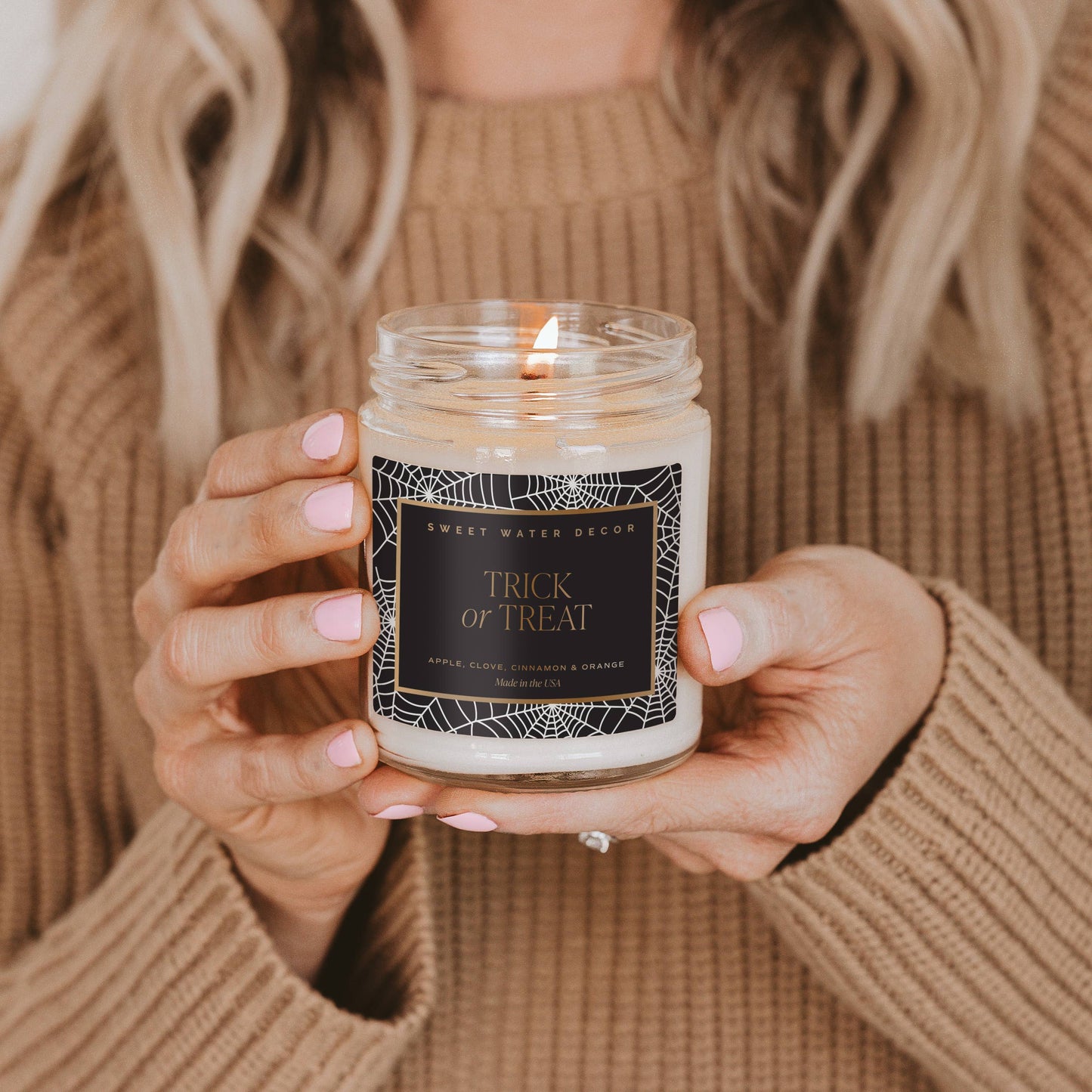 Trick or Treat 9 oz Soy Candle - Halloween Decor