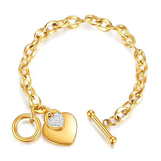 Gold Hearts Bracelet