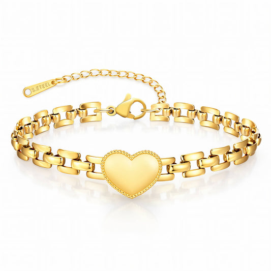 Gold Heart Bracelet